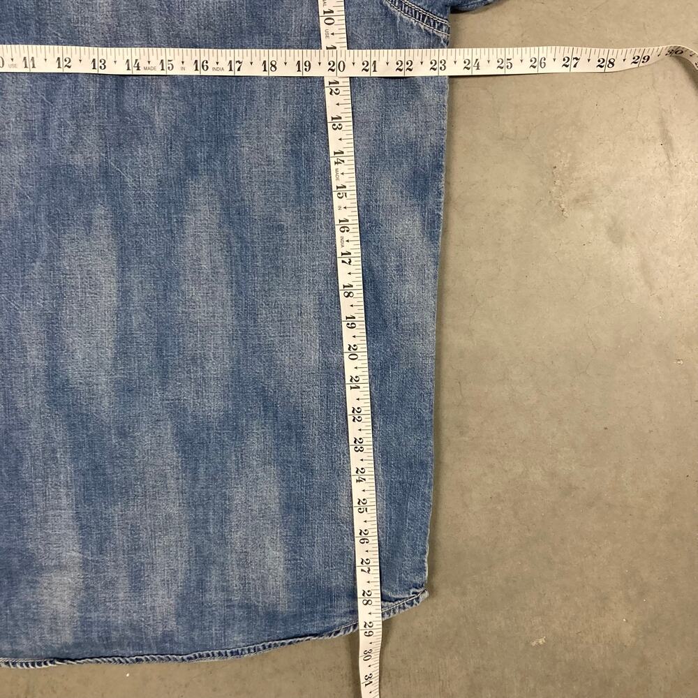 Y2K faded true religion button up shirt - Picture 3 of 4